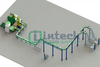 shipping and packing line